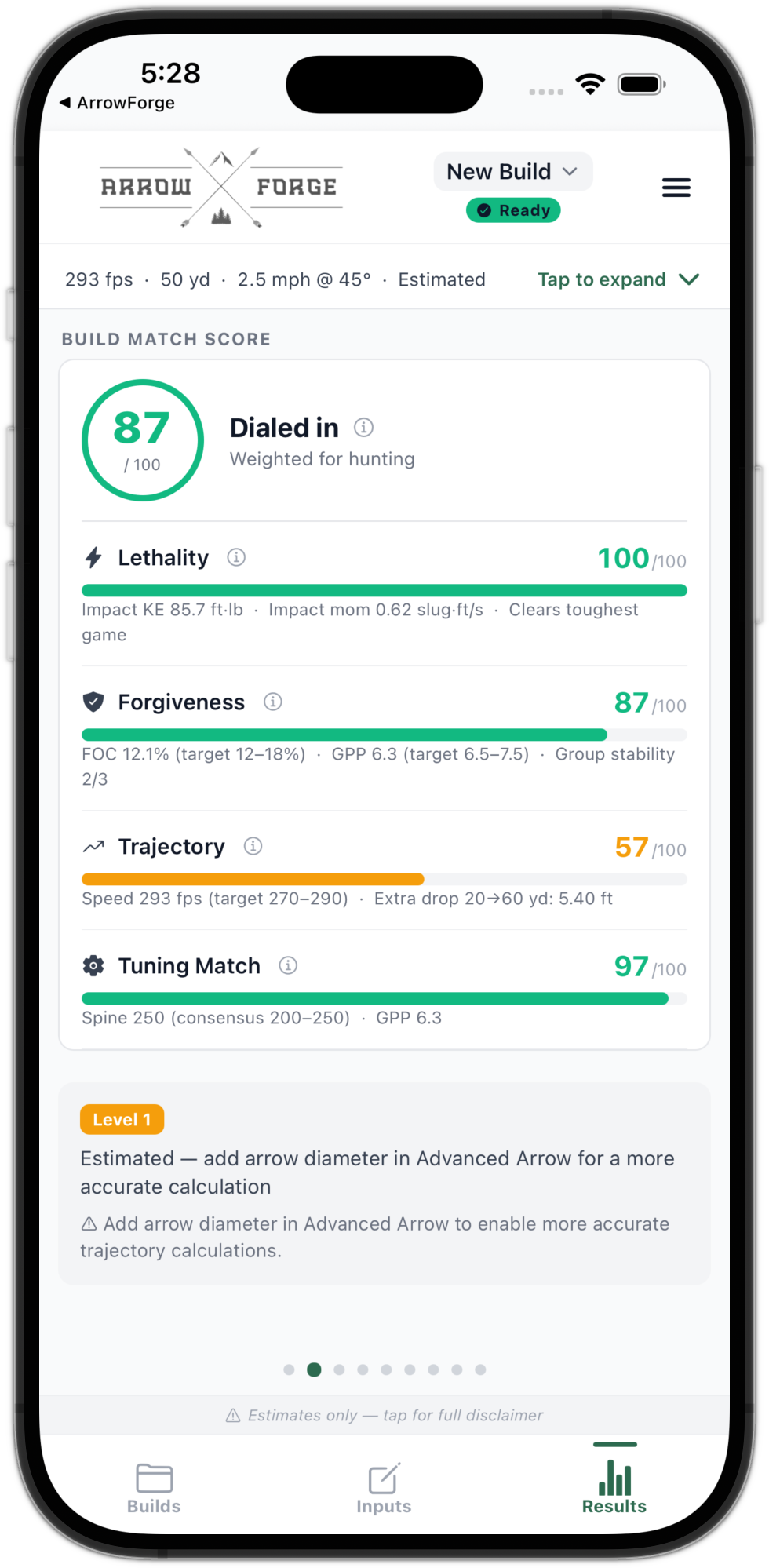 Build Match Score
